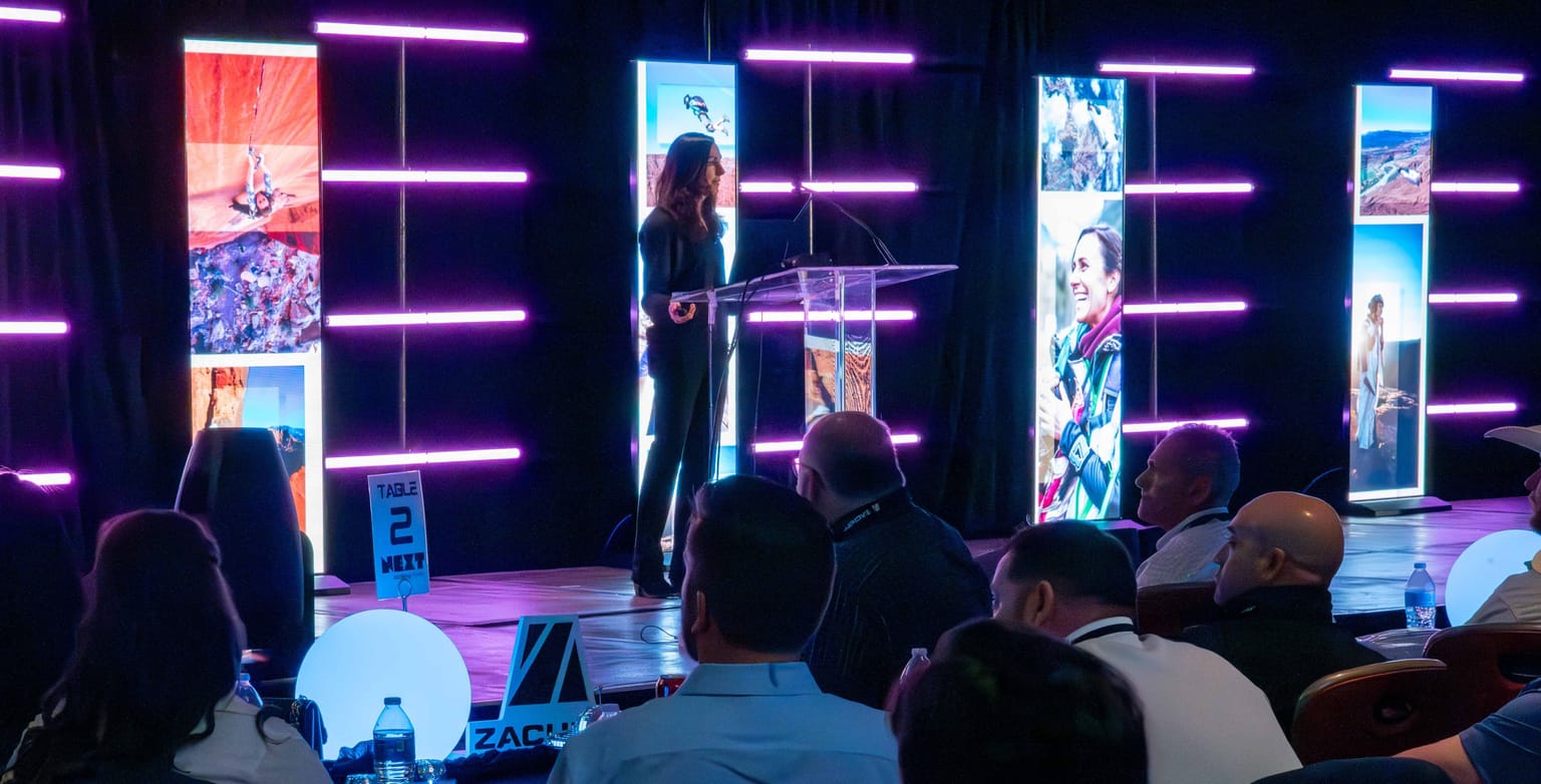 Steph Onstage Speaking